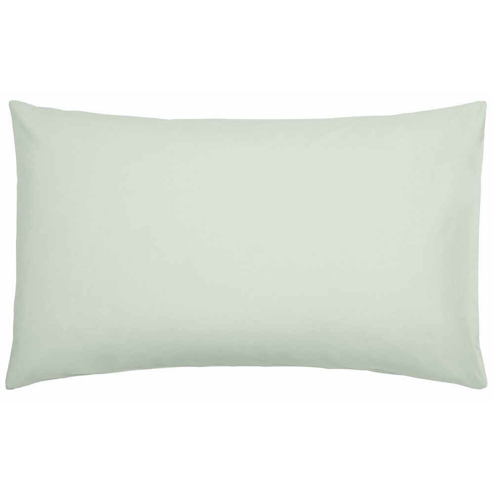 Plain Housewife Pillowcase By Bedeck of Belfast in Sage Green
